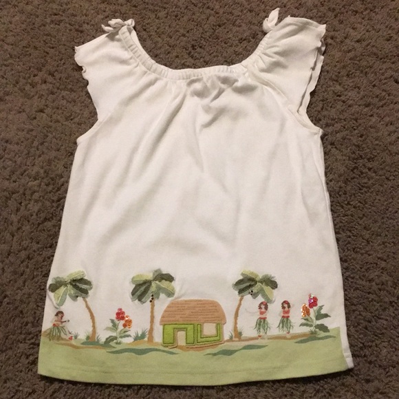Sombrero De Sol Con Flores Estilo ALOHA Para Niñas - Tallas 0, 12, 24 Meses, 2T, 3T, 4T, 5T, Gymboree
